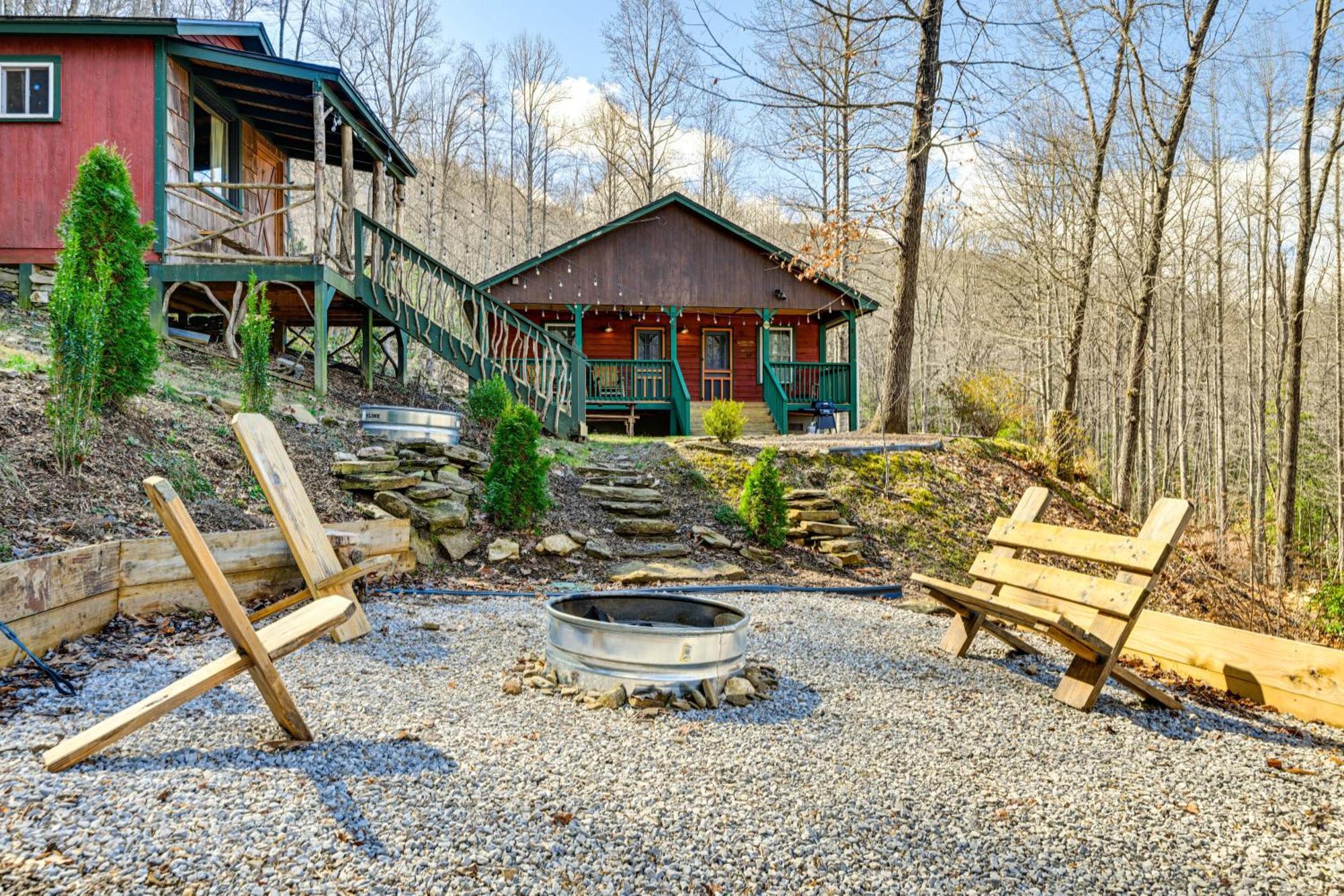 Smoky Mountain Cabin With Camping Area And Fire Pit! Whittier Buitenkant foto