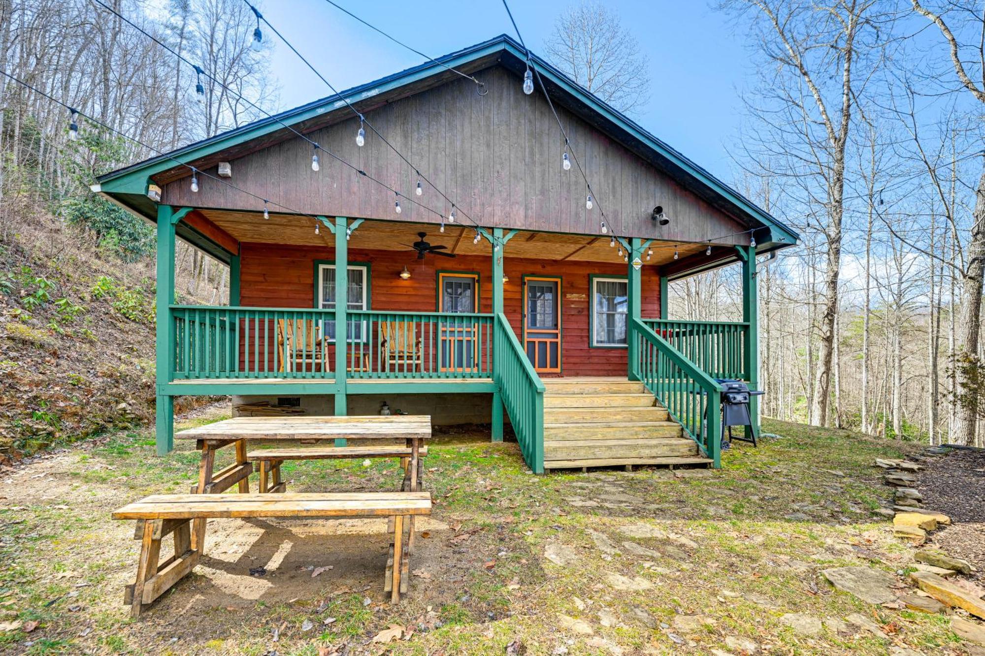 Smoky Mountain Cabin With Camping Area And Fire Pit! Whittier Buitenkant foto