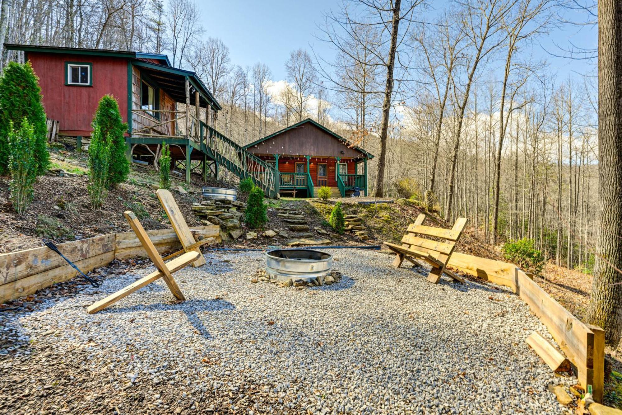 Smoky Mountain Cabin With Camping Area And Fire Pit! Whittier Buitenkant foto