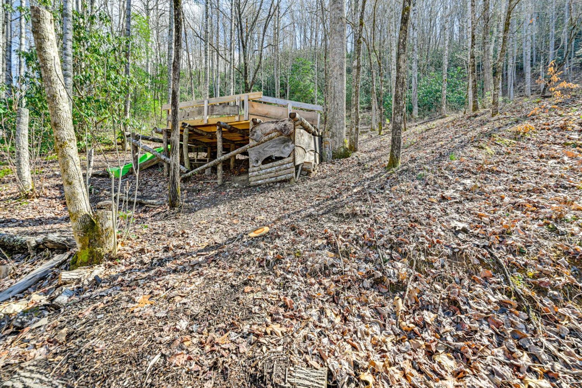 Smoky Mountain Cabin With Camping Area And Fire Pit! Whittier Buitenkant foto