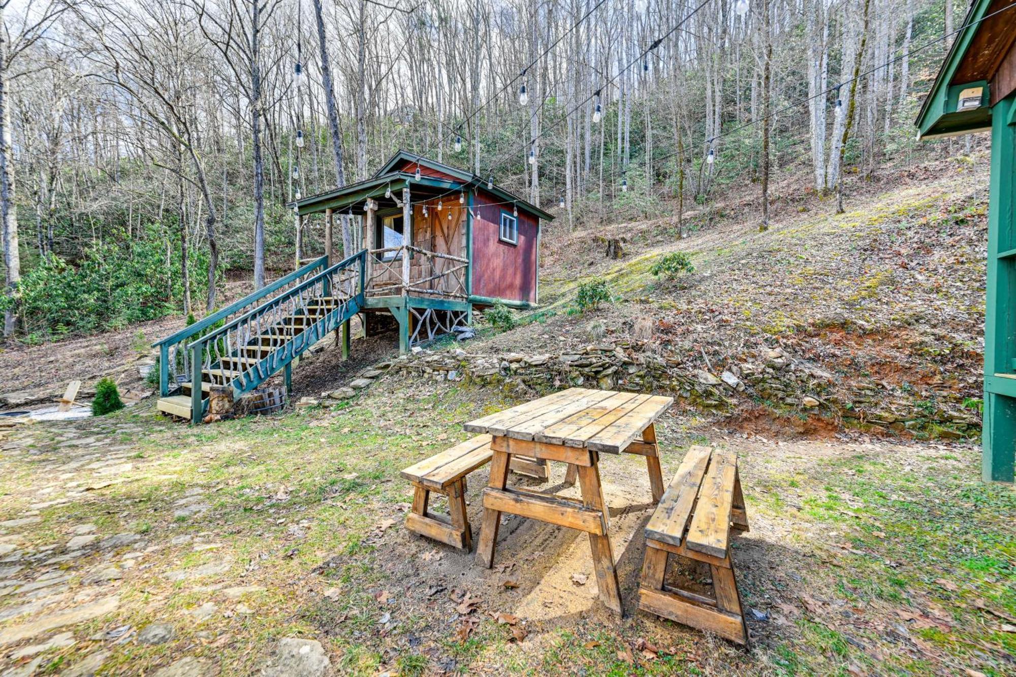 Smoky Mountain Cabin With Camping Area And Fire Pit! Whittier Buitenkant foto